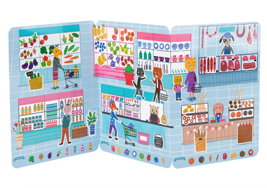 Libro de stickers de silicone - EL SUPERMERCADO