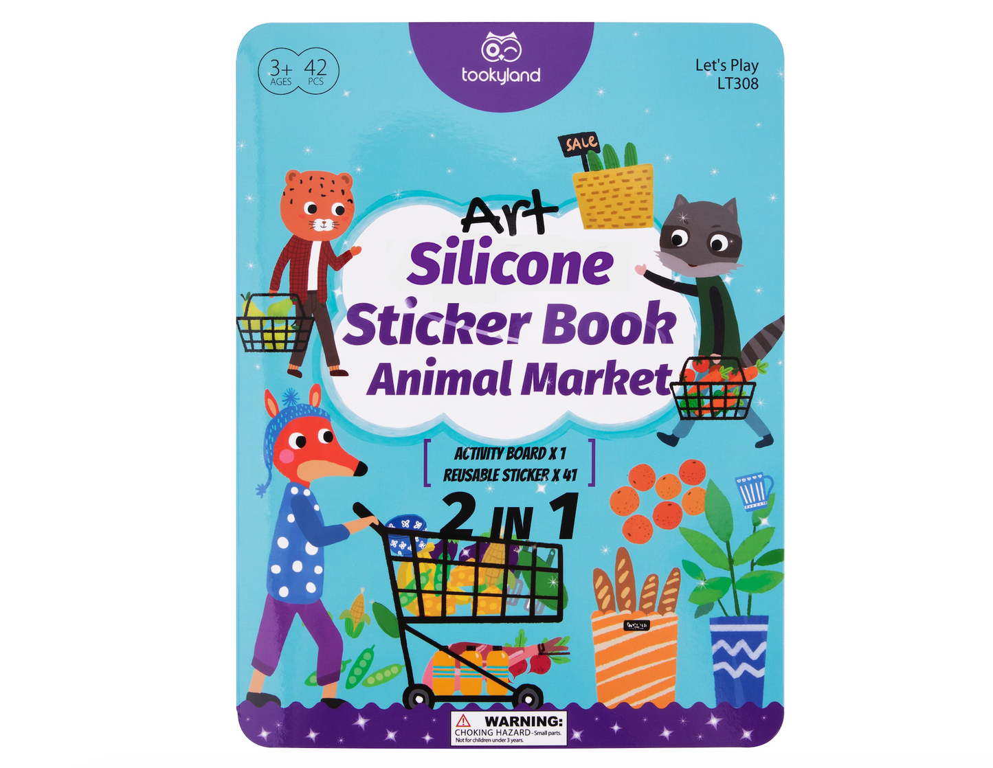 Libro de stickers de silicone - EL SUPERMERCADO
