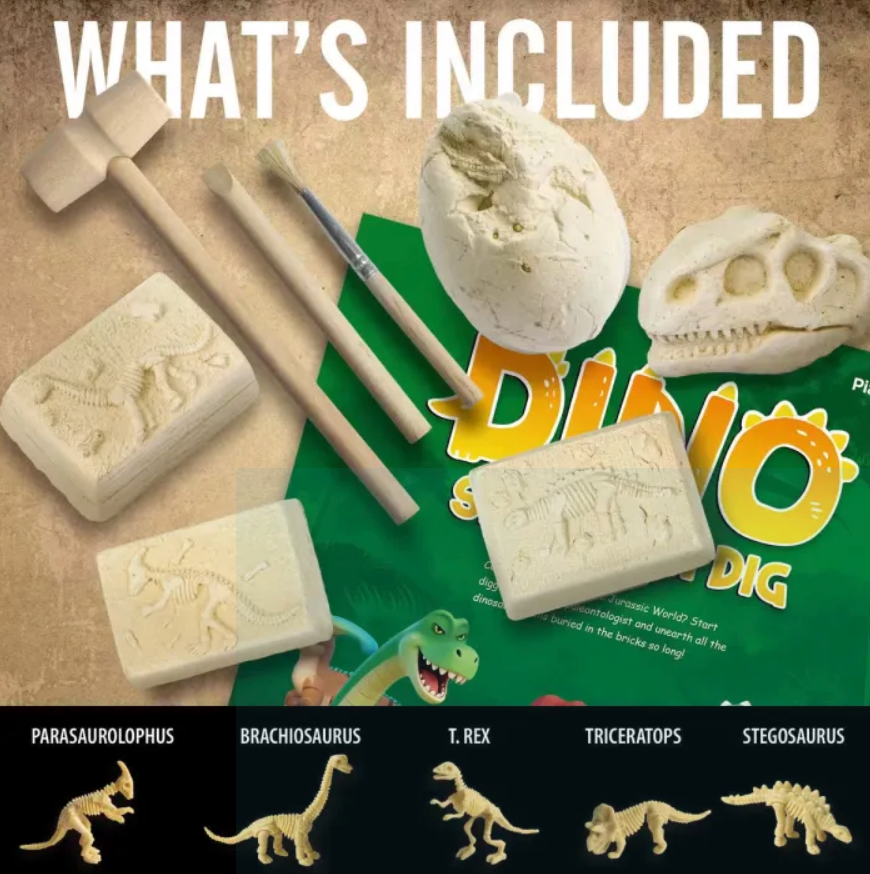 Kit de excavacion 5 en 1 dino