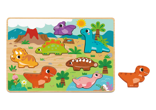 Rompecabezas chunky dinosaurios