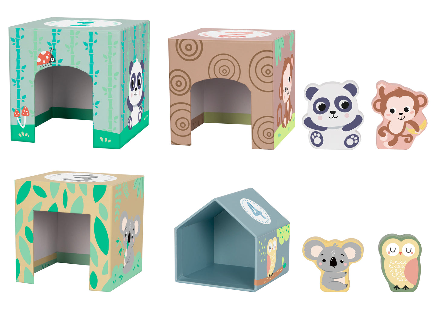 Cajas de apilar animales