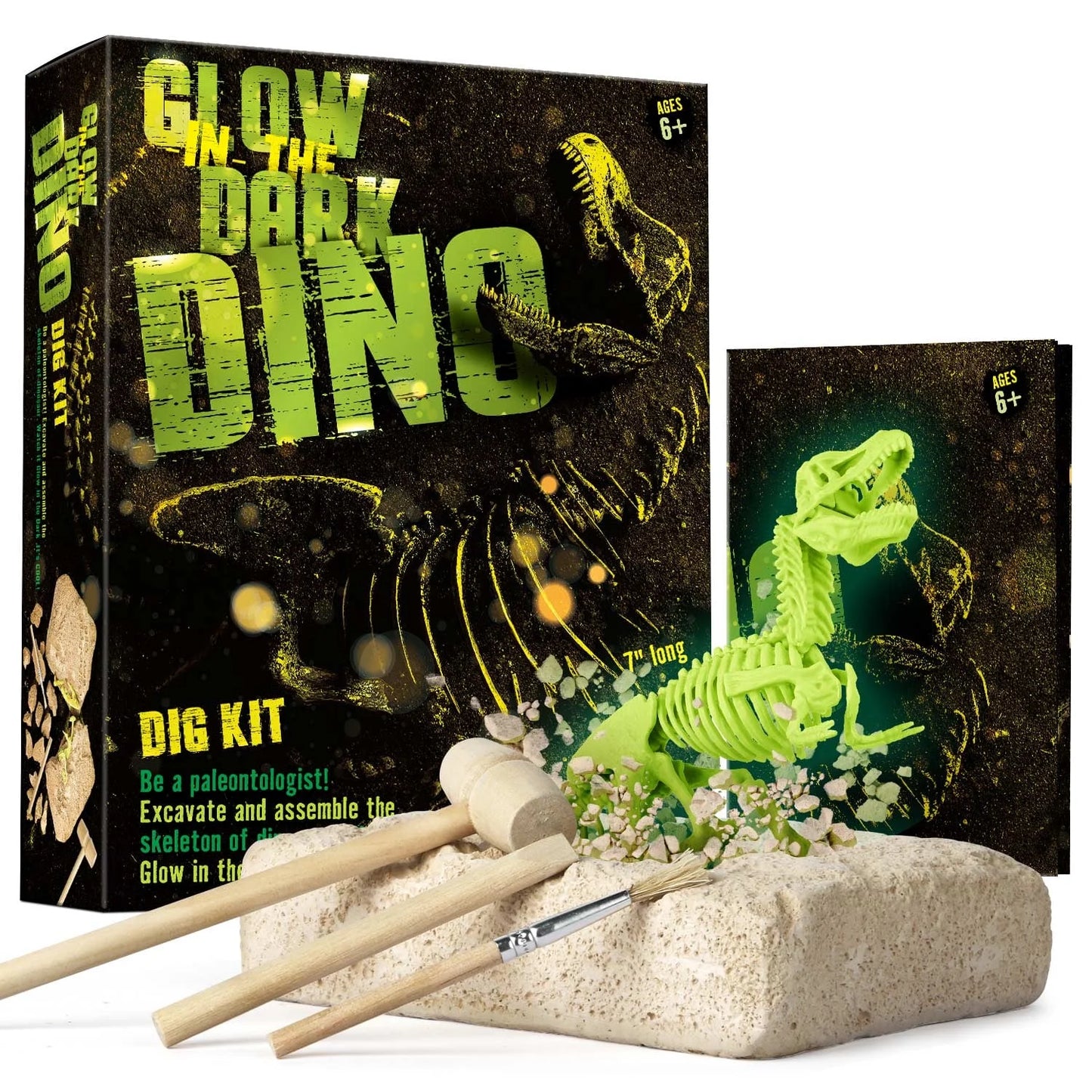 Kit de Excavación Glow Dino