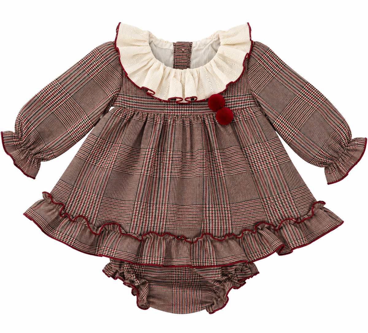 Conjunto rojo de cuadritos