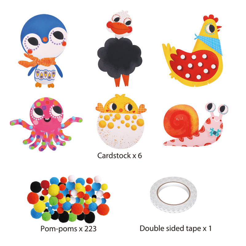 Kit de arte pompones