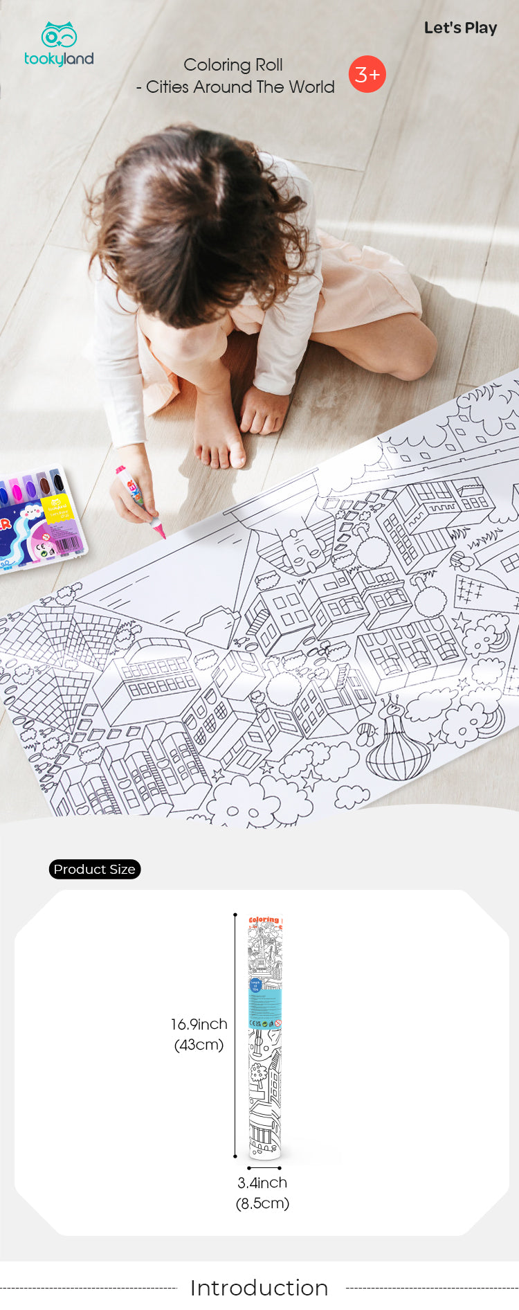 Kit de Póster Gigante para Colorear - Ciudades del mundo