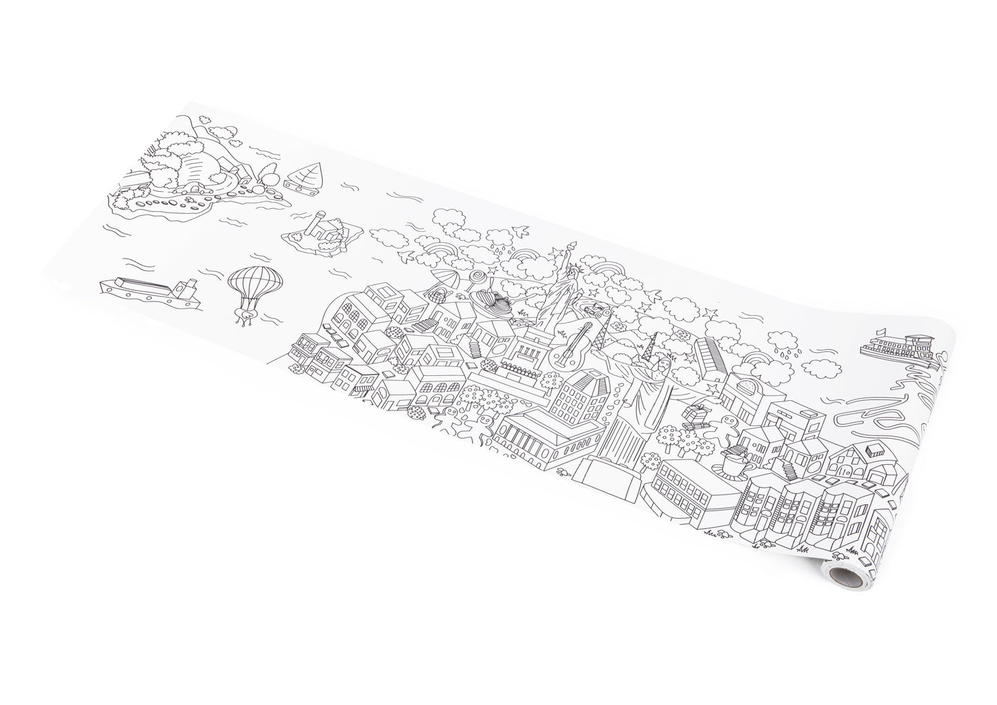 Kit de Póster Gigante para Colorear - Ciudades del mundo