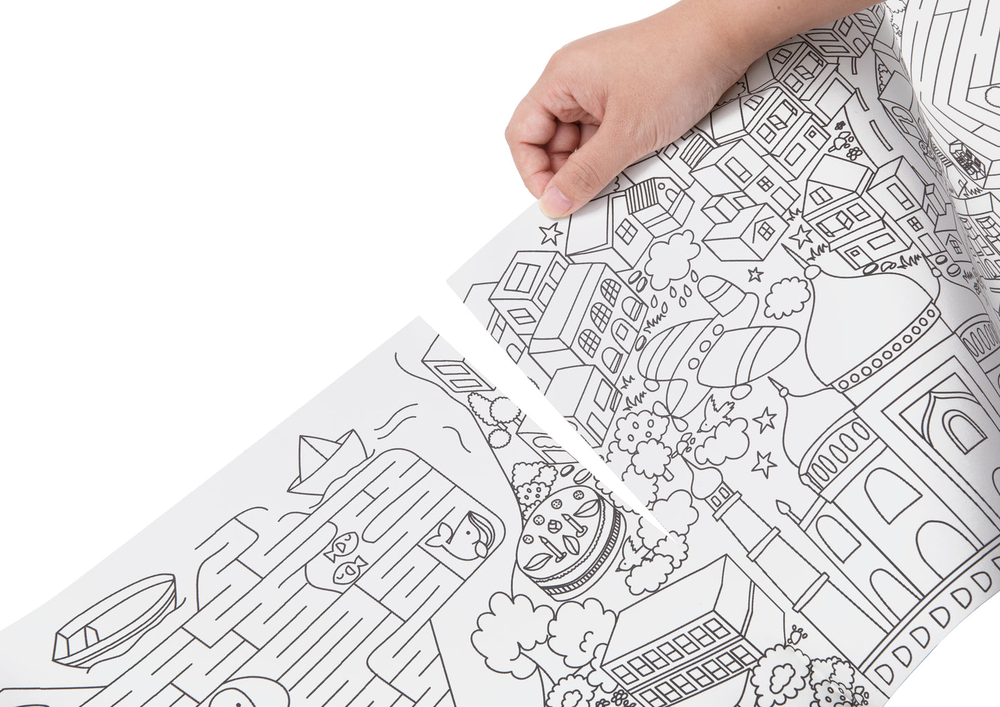 Kit de Póster Gigante para Colorear - Ciudades del mundo