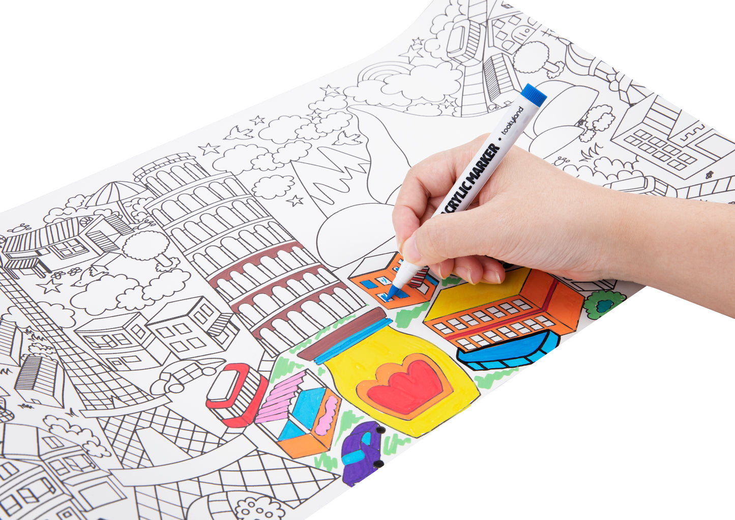 Kit de Póster Gigante para Colorear - Ciudades del mundo
