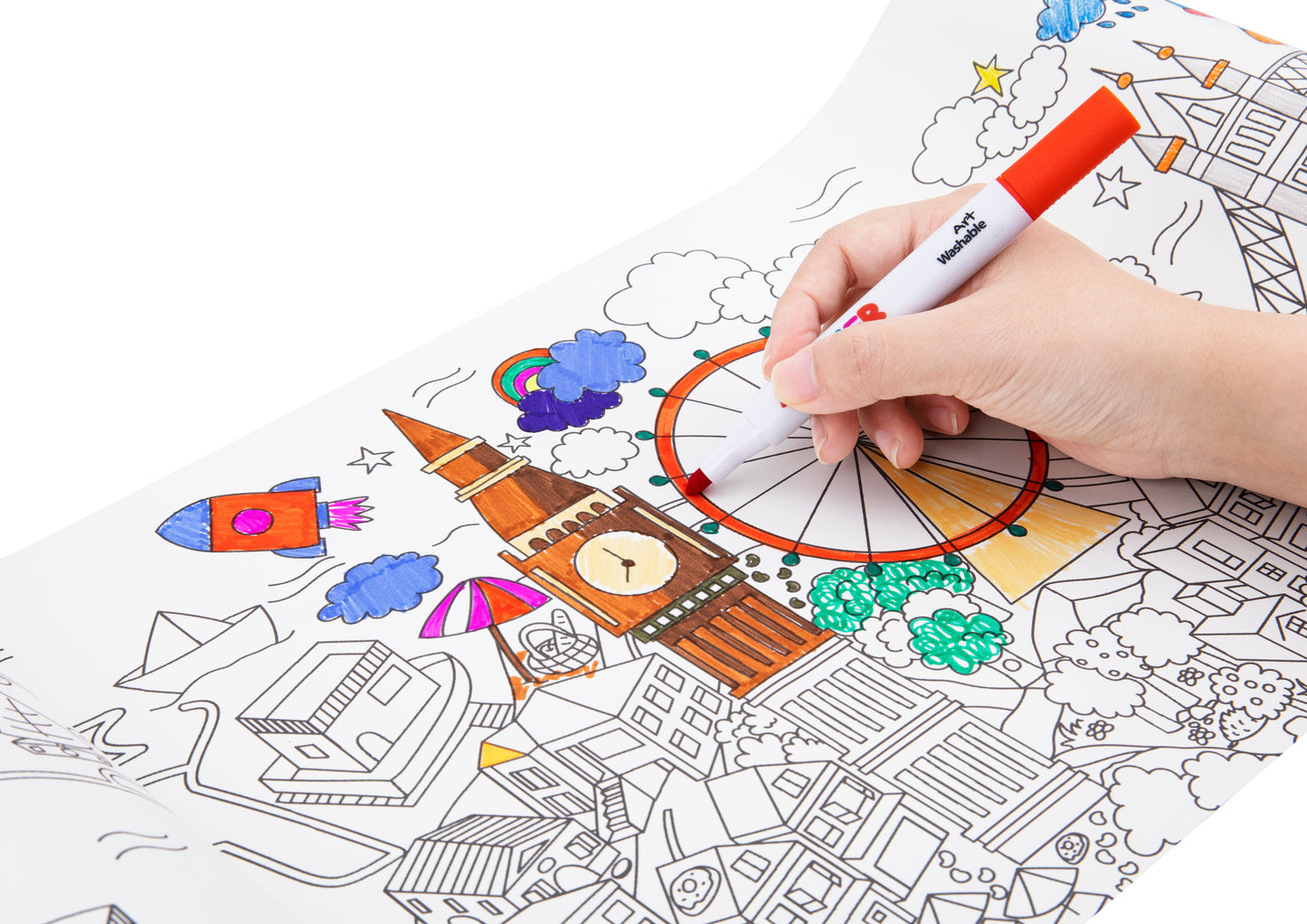 Kit de Póster Gigante para Colorear - Ciudades del mundo