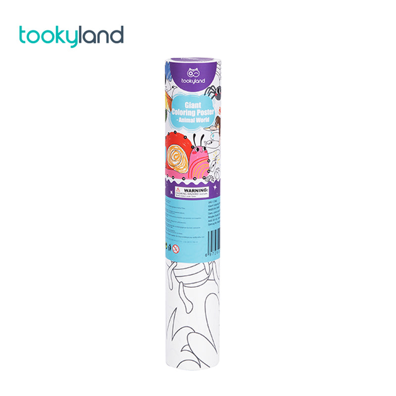 Kit de Póster Gigante para Colorear - Animales del mundo