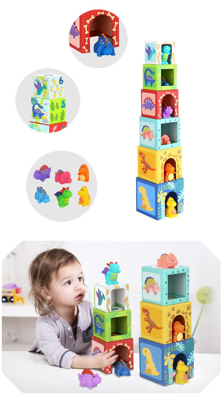 Cajas Apilables de Dinosaurios