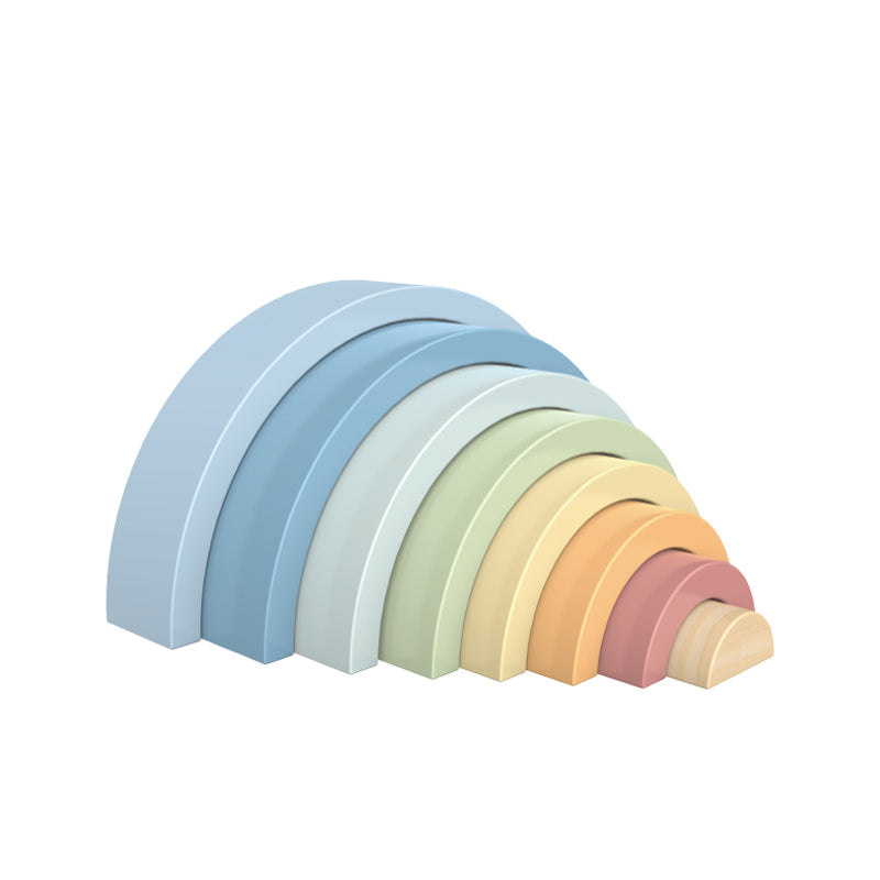 Juego de apilar de arcoiris