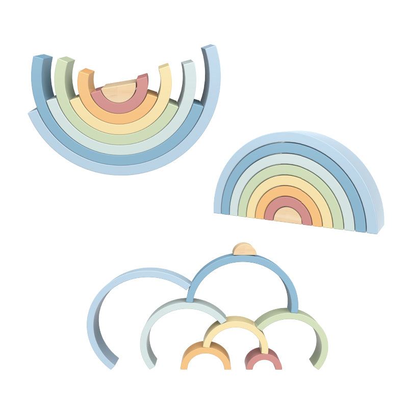 Juego de apilar de arcoiris