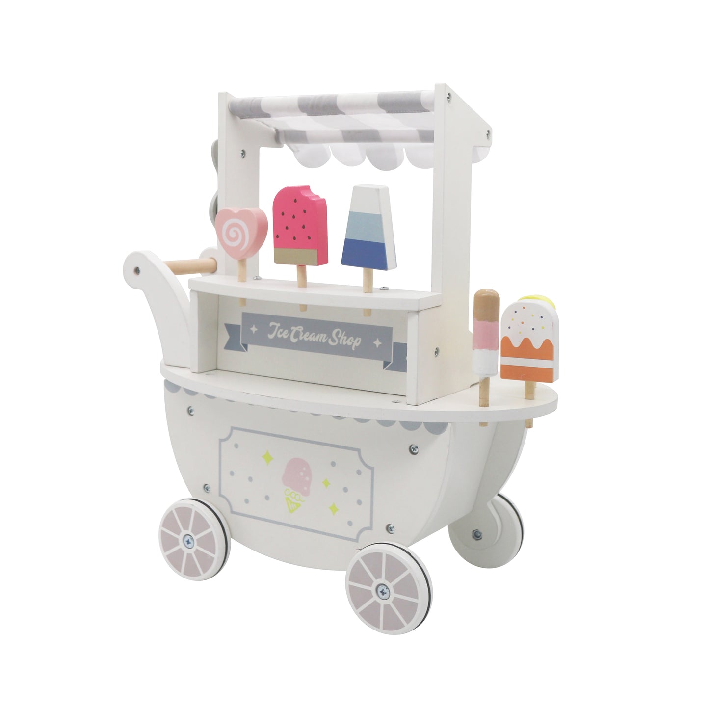 Carrito de Helado Blanco