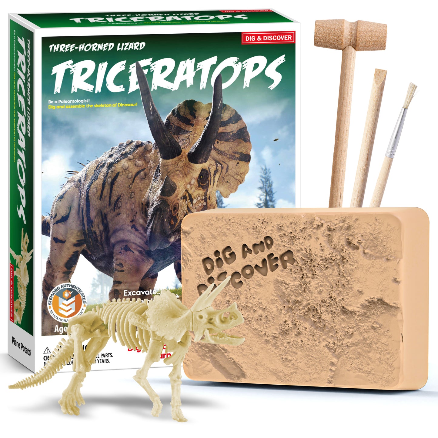 Kit de Excavación Triceratops