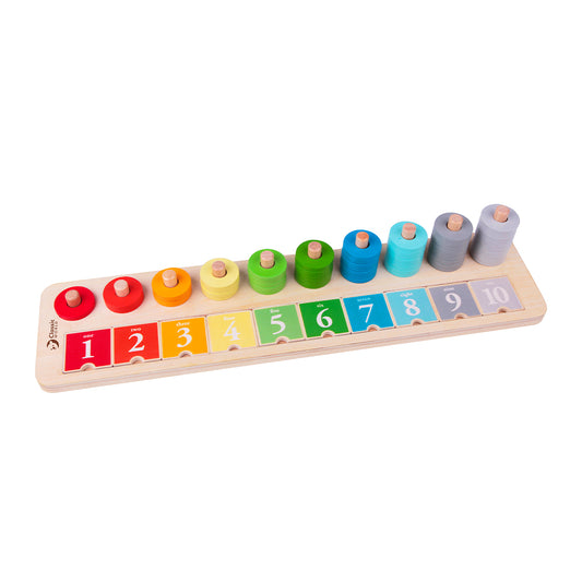 Juego de apilar y contar