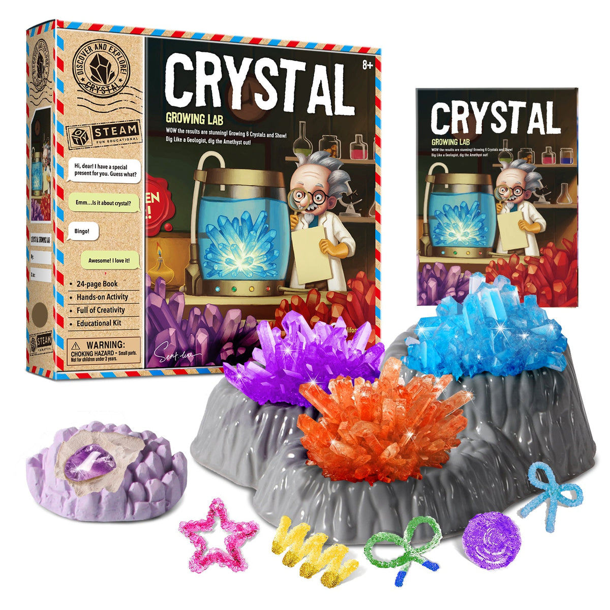 Kit de cristal científico