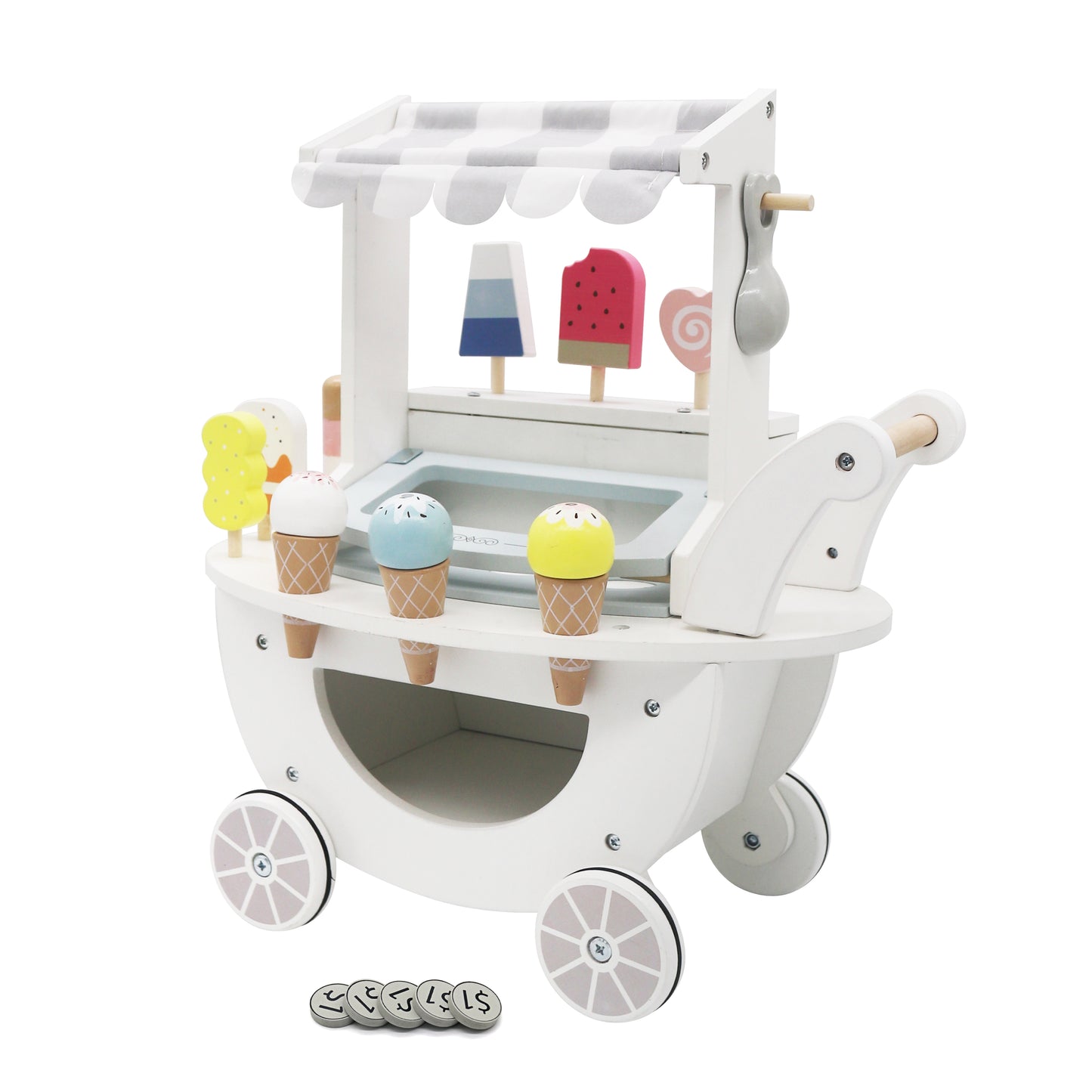 Carrito de Helado Blanco