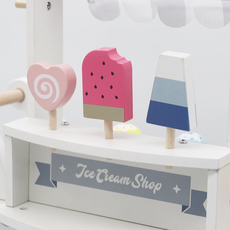 Carrito de Helado Blanco