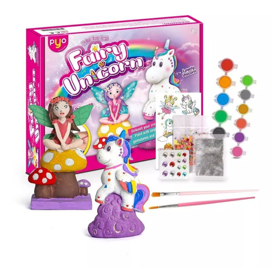 Unicornios y hadas - kit de cerámica