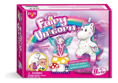 Unicornios y hadas - kit de cerámica