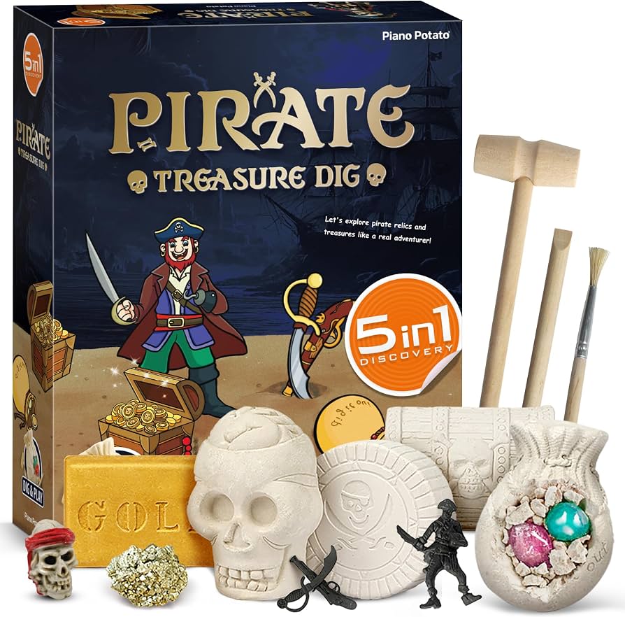Kit de excavacion 5 en 1 piratas