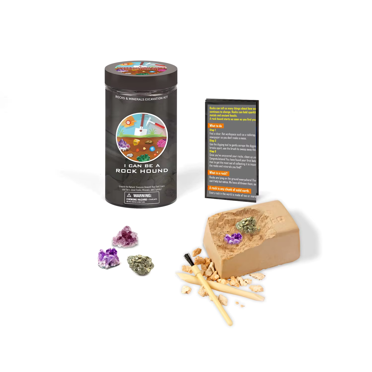 Kit de excavacion rocas y minerales
