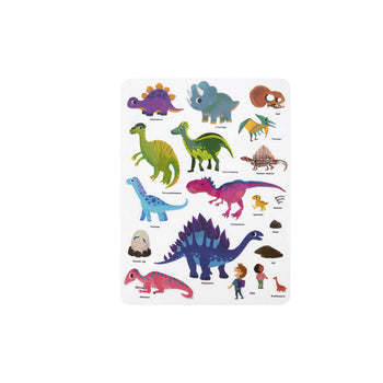 Libro de stickers dinosaurio