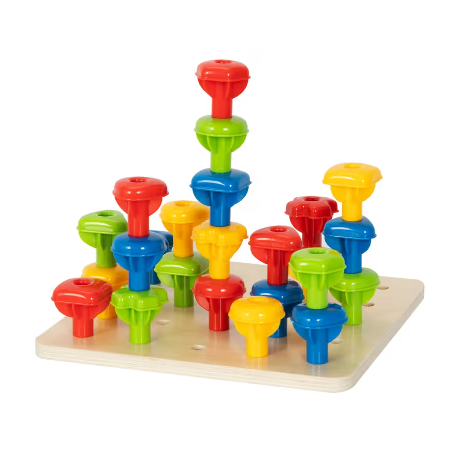 Pegs apilables