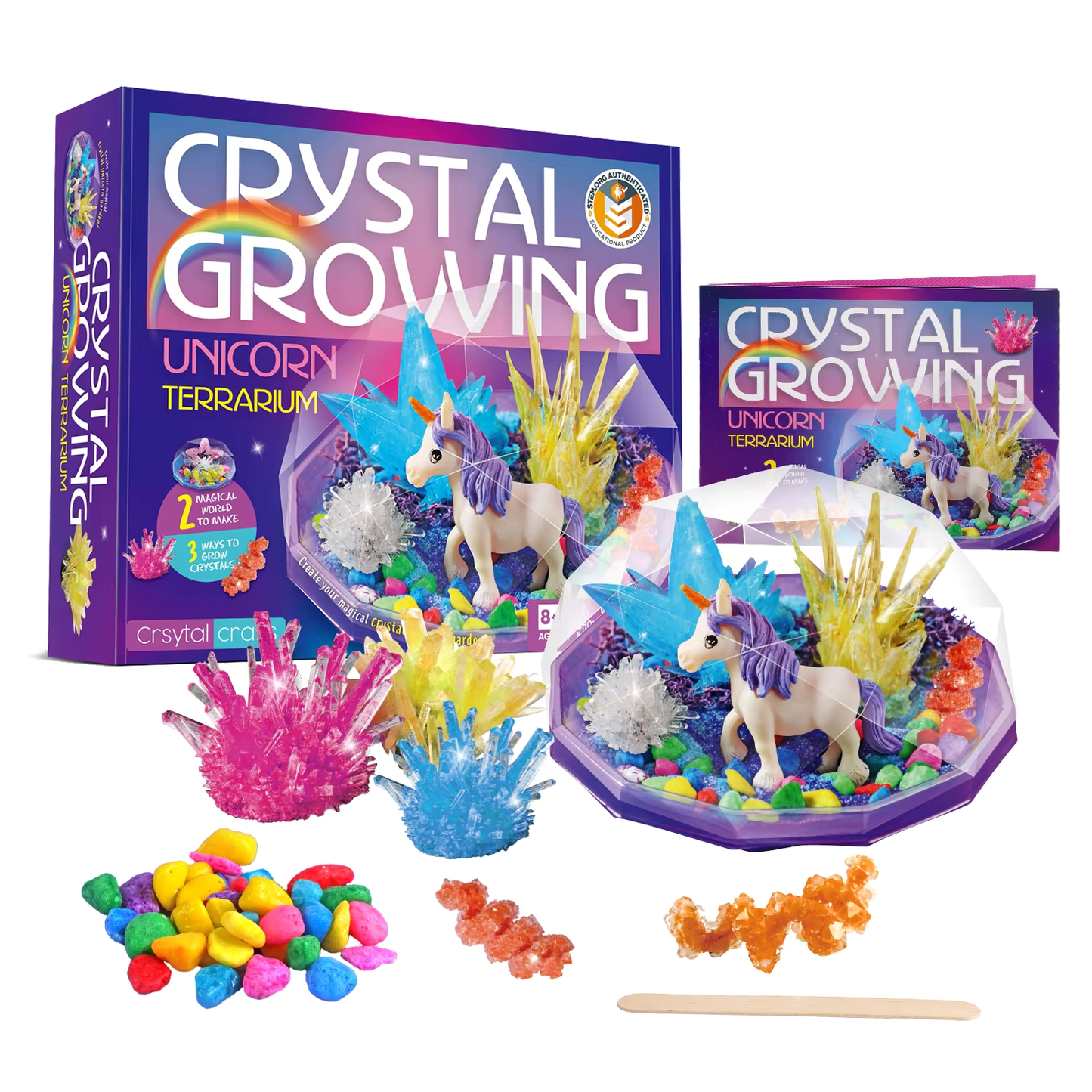 Cristal brillante unicornio