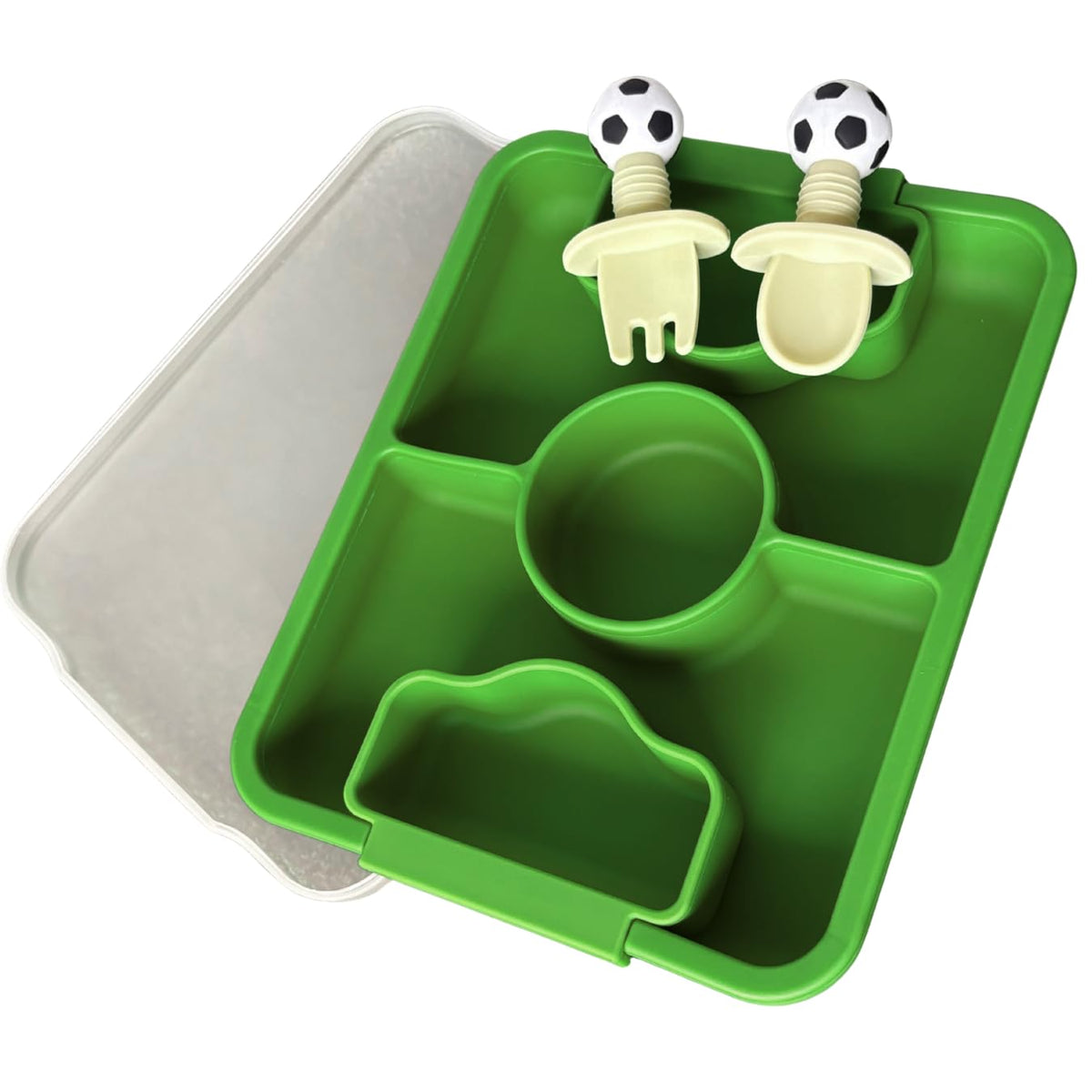 Plato de comer futbol